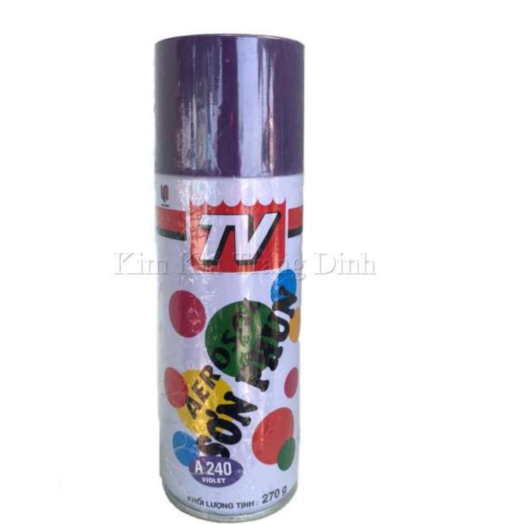 SƠN PHUN SƠN XỊT ATM / TV MÀU HỒNG A299, MÀU TÍM A240, MÀU CAM A226