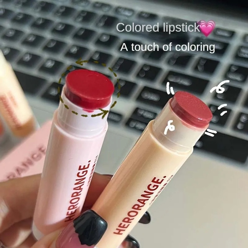 Set 4 Son Thạch Pha Cà Phê Hạnh Nhân / Hoa Hồng Đen Dưỡng Ẩm Không Màu ouyouvn