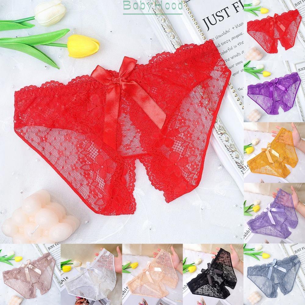 Women Lace Panties Crotchless Underwear Thongs Lingerie Knickers G-string Briefs#BBHOOD