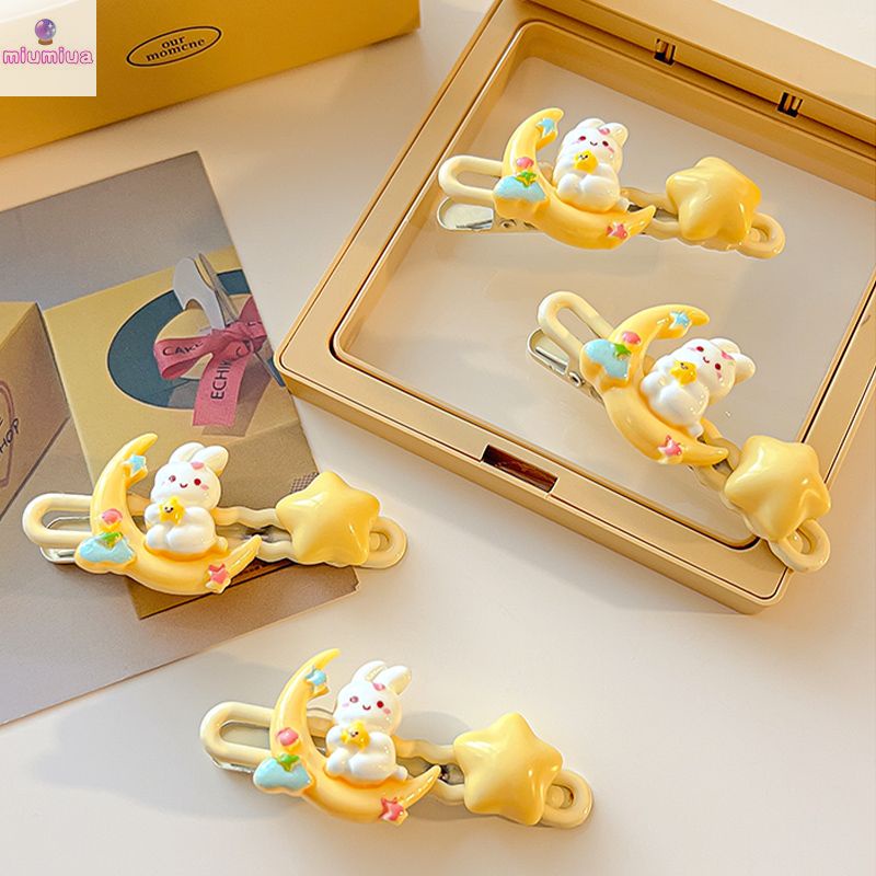Miumiua🔮Kẹp Tóc Hình Thỏ Và Ngôi Sao Ngọt Ngào Dễ Thương Cho Nữ