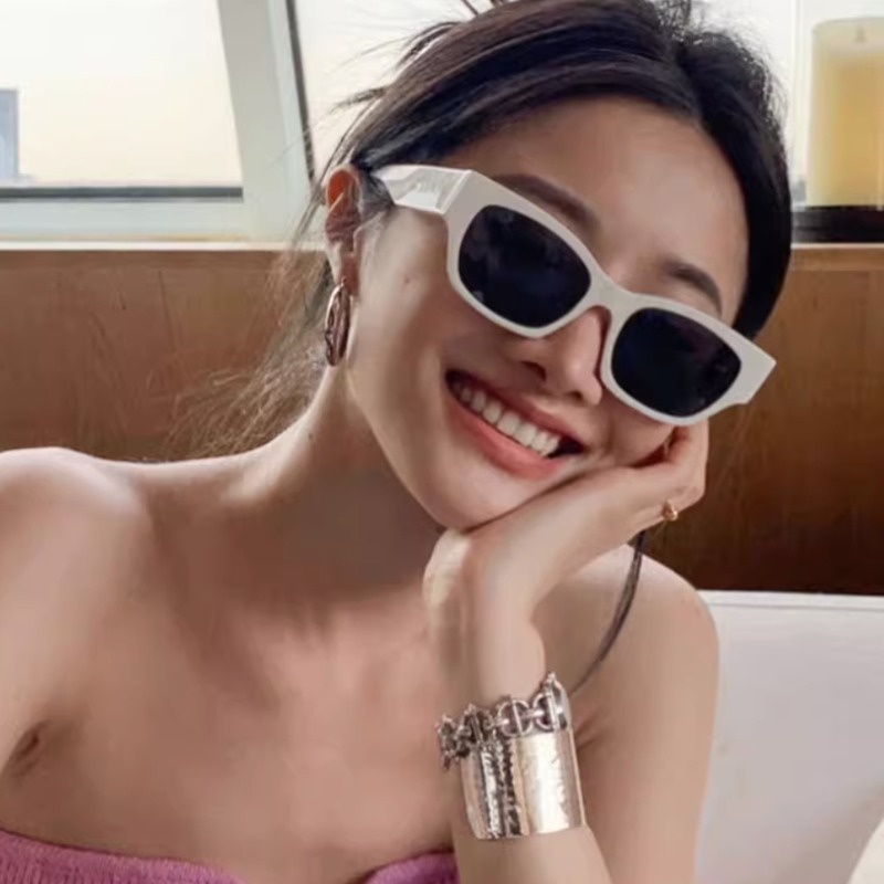 We flower Kính Mát Hình Chữ Nhật Chống Tia uv400 Thời Trang Cho Nam Nữ