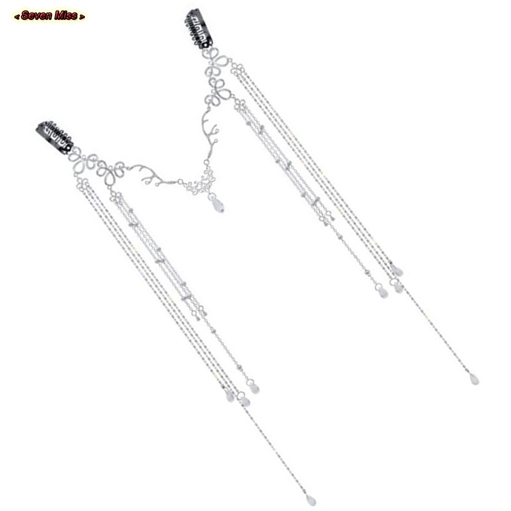 Trâm Cài Tóc Mặt Và Đầu Tua Rua Dài Phong Cách Trung Hoa Cổ Điển