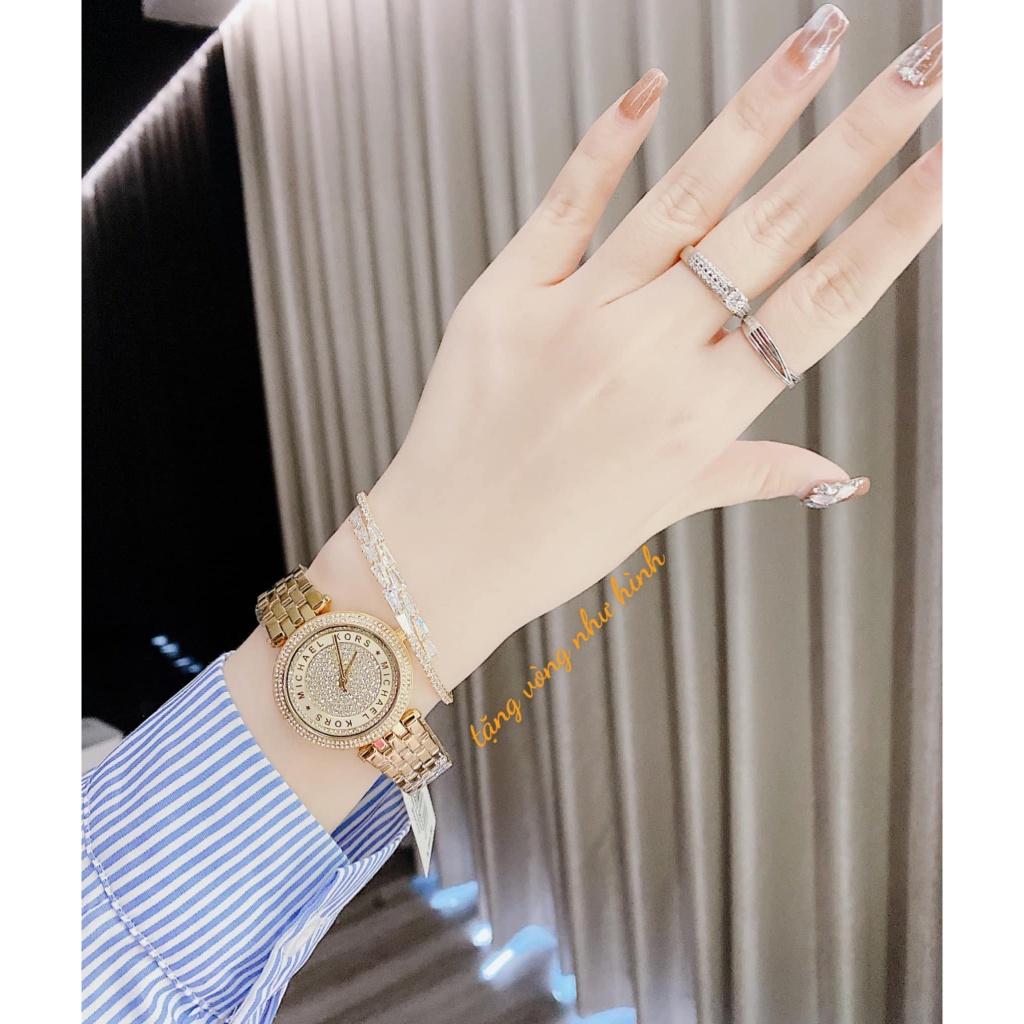 Đồng hồ chính hãng nữ Michael Kors - Máy Quartz pin - Kính khoáng
