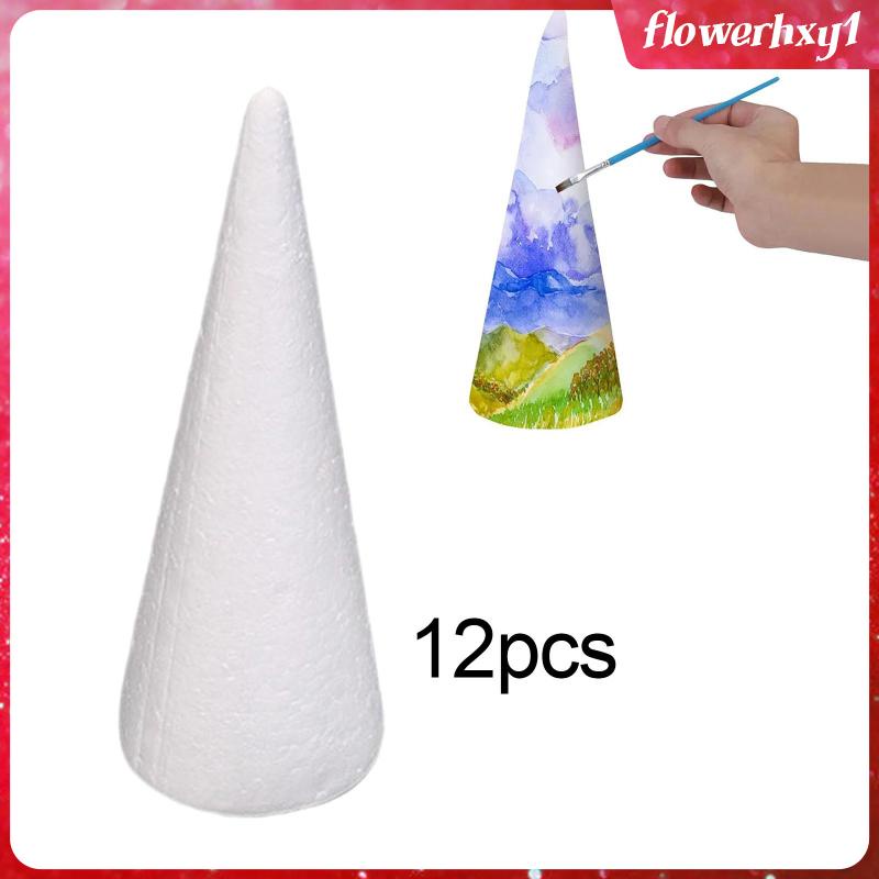 Bộ 12 Quả Xốp Hình Nón Trang Trí Cây Thông Noel