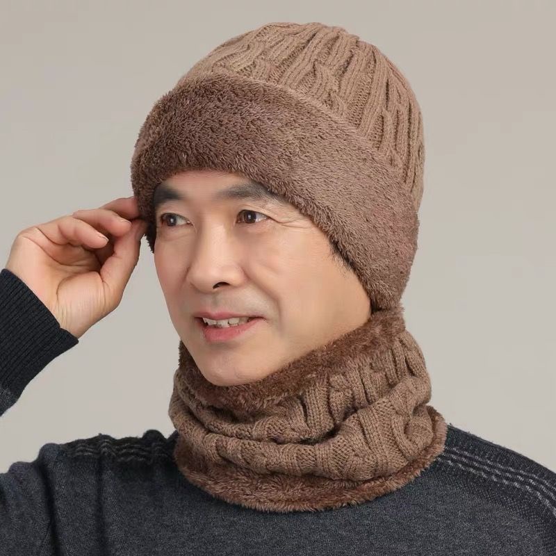 Mũ Lông Cừu Giữ Ấm Mùa Đông Dành Cho Phụ Nữ Độ Tuổi Trung Niên