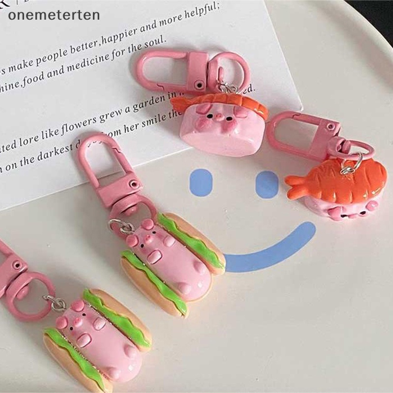 Rten Móc Khóa Hình Heo Hoạt Hình Dễ Thương Bằng Nhựa resin Trang Trí Túi Xách / Móc Khóa Làm Quà Tặng Cho Học