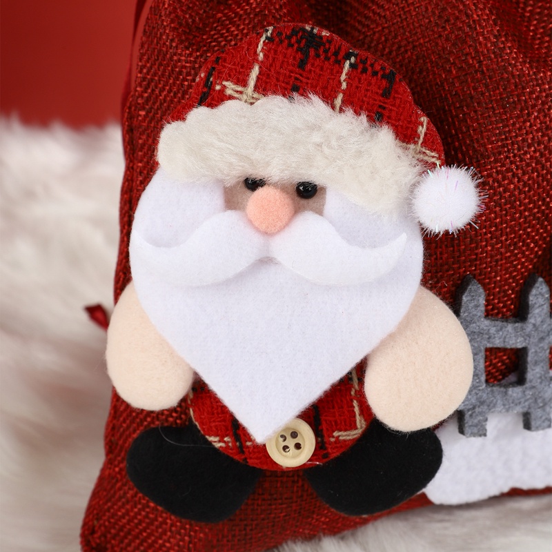 Túi Dây Rút Đựng Kẹo Giáng Sinh Năm Mới