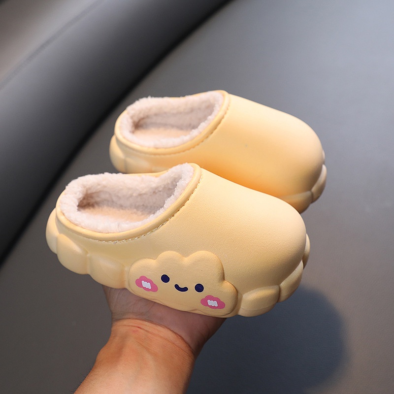 Dép cotton Đế Vừa Chống Trượt Chống Thấm Nước Dành Cho Ba Mẹ Và Bé