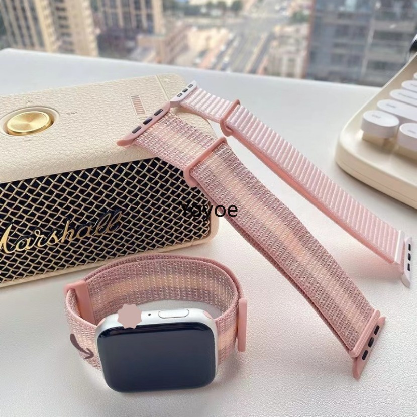 Dây nylon Đeo Cổ Tay Thể Thao Cho apple watch 44mm 40mm 45mm 41mm 42mm ultra 2 9 8 se 7 6 5 4 3 49mm 38mm