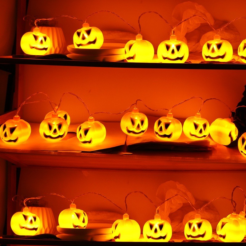 Dây Đèn 1.5 / 3m Hình Quả Bí Ngô Trang Trí halloween