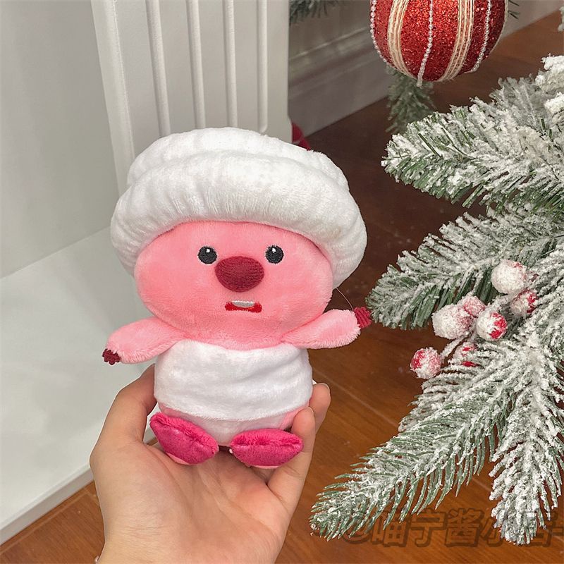 Móc Khóa Gấu Bông Màu Hồng Hoạt Hình Dễ Thương
