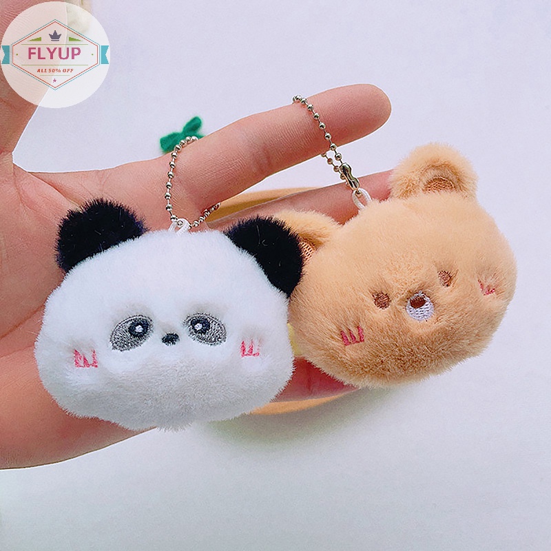 Flyup Móc Chìa Khóa Hình Thú Nhồi Bông Mềm Mại Đáng Yêu