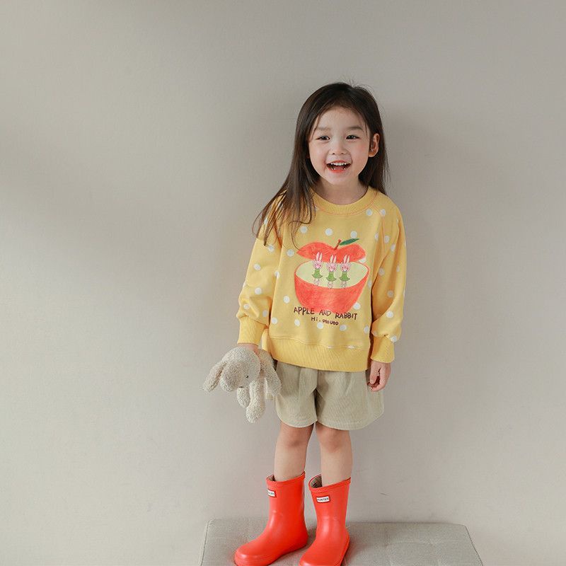 Áo sweater Dáng Rộng In Họa Tiết Thời Trang Mới 2023 Cho Bé Gái