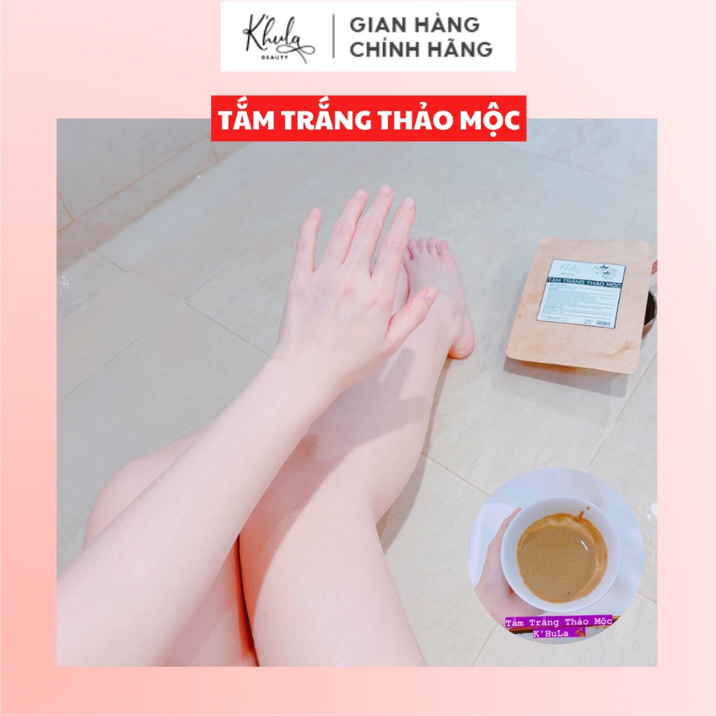 KÍCH TRẮNG - TẮM TRẮNG THẢO MỘC K'HULA, dòng tắm trắng body cao cấp, Tắm là trắng, bật tông sau khi tắm - KHULA