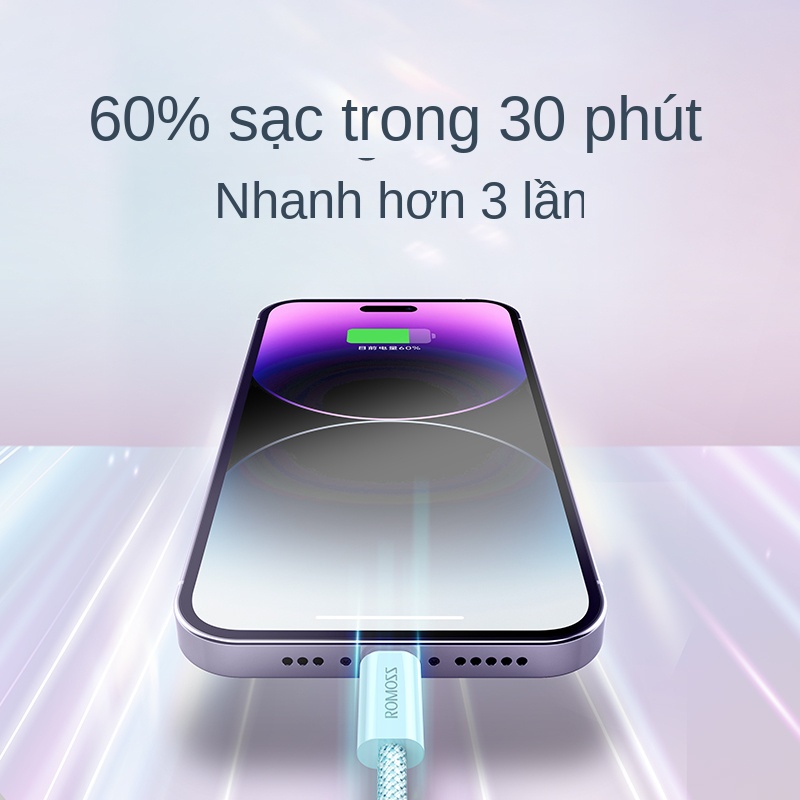 Cáp sạc nhanh Romoss CB1734 dài 1m chất lượng cao