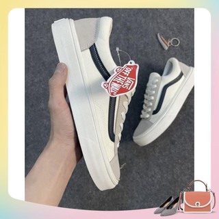 Giày Vans Vault Old Skool Trắng Sọc Đen giày nam nữ full bill box