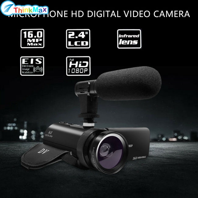 Máy quay Video kỹ thuật số HD 1080P Máy quay Video W / Micro Chụp ảnh 16 triệu pixel