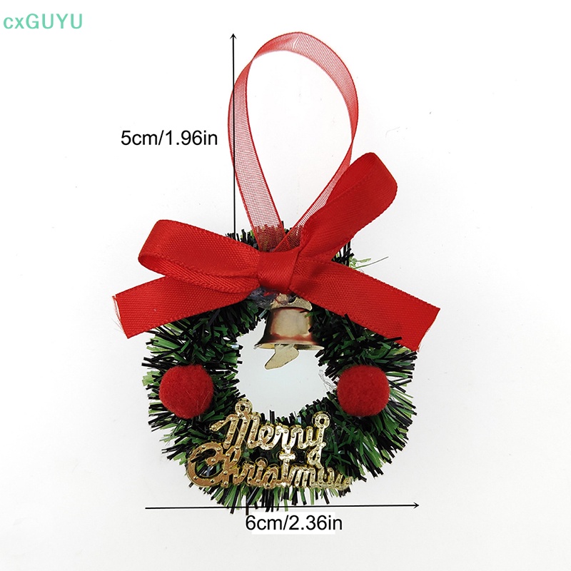 Vòng Hoa Giáng Sinh Mini Trang Trí Nhà Búp Bê diy prta
