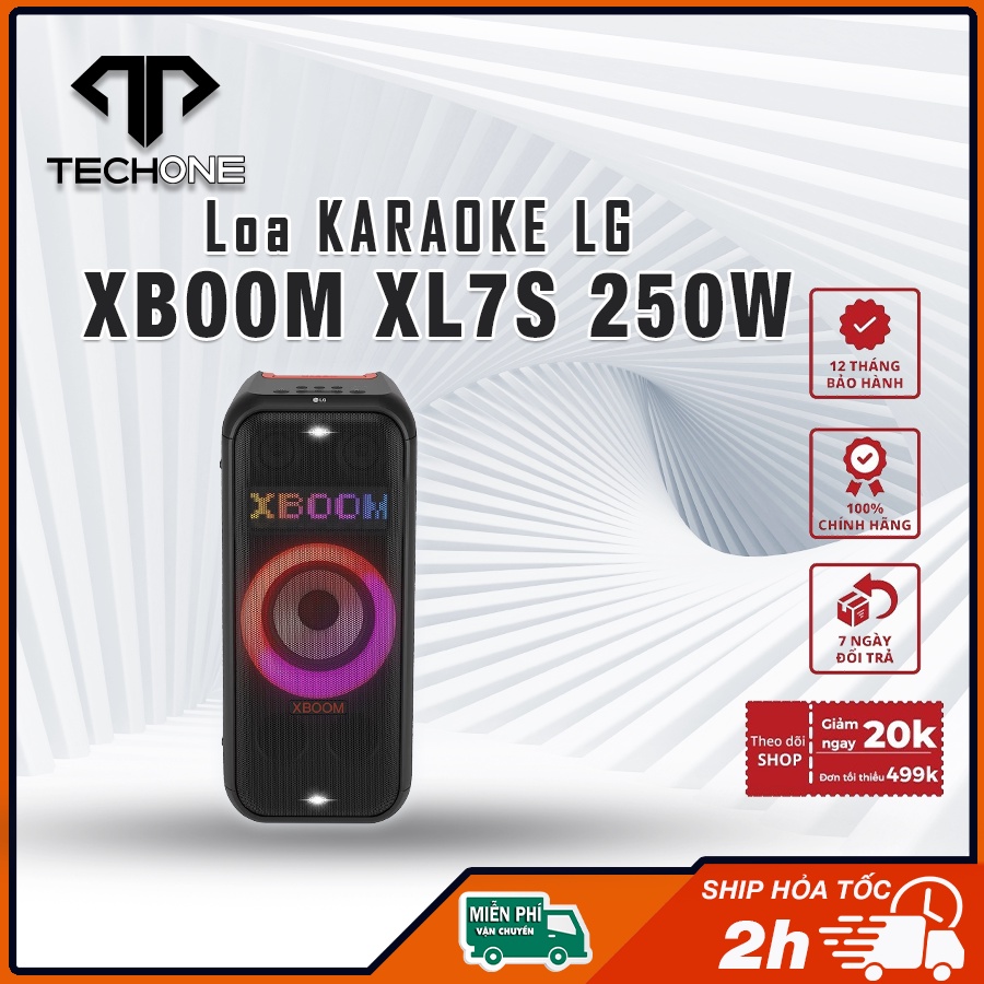 Loa kéo karaoke LG Xboom XL7S 250W mẫu 2023 hàng chính hãng bảo hành 12 tháng