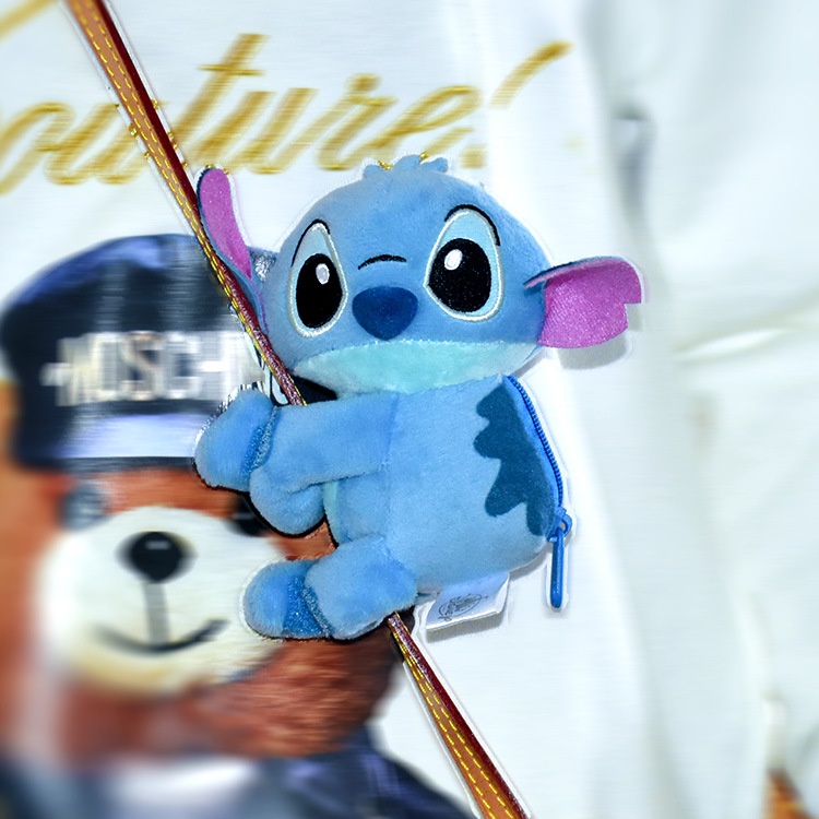 Móc Khóa Hình Gấu pooh / Người Ngoài Hành Tinh / stitch / stitch Nhồi Bông Đáng Yêu sq3 lotso