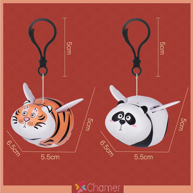 Móc Khóa Hình Gấu Trúc / Hổ Béo panghu more Wing Làm Quà Tặng Năm Mới