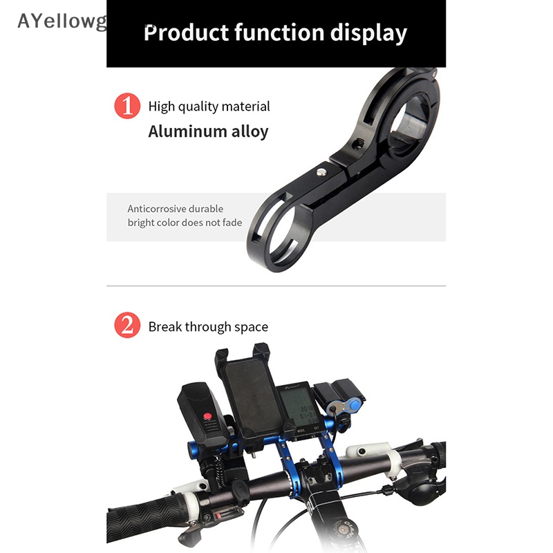 Ayellowgod Giá Đỡ Đèn Pha / Máy Tính Bằng Hợp Kim Sợi carbon Gắn Tay Lái Xe Đạp vn