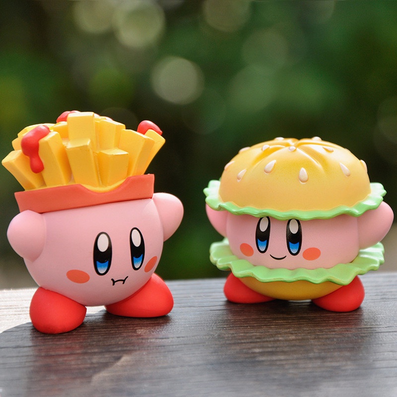 Set 6 Mô Hình Búp Bê Nhân Vật Hoạt Hình kirby Bằng pvc Dễ Thương Trang Trí