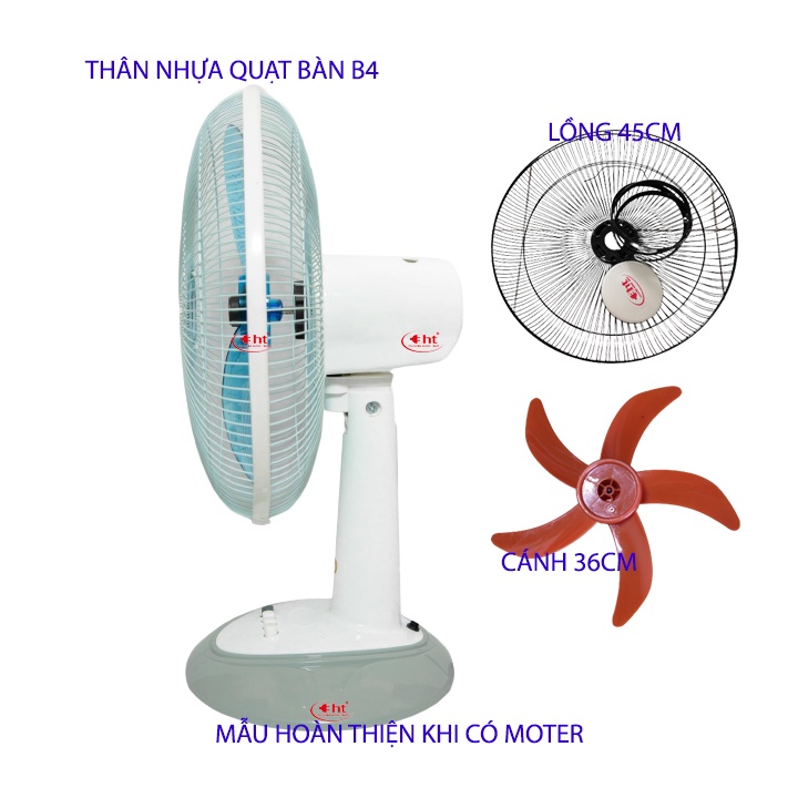 BỘ THÂN QUẠT BÀN B4 FULL LỒNG & CÁNH