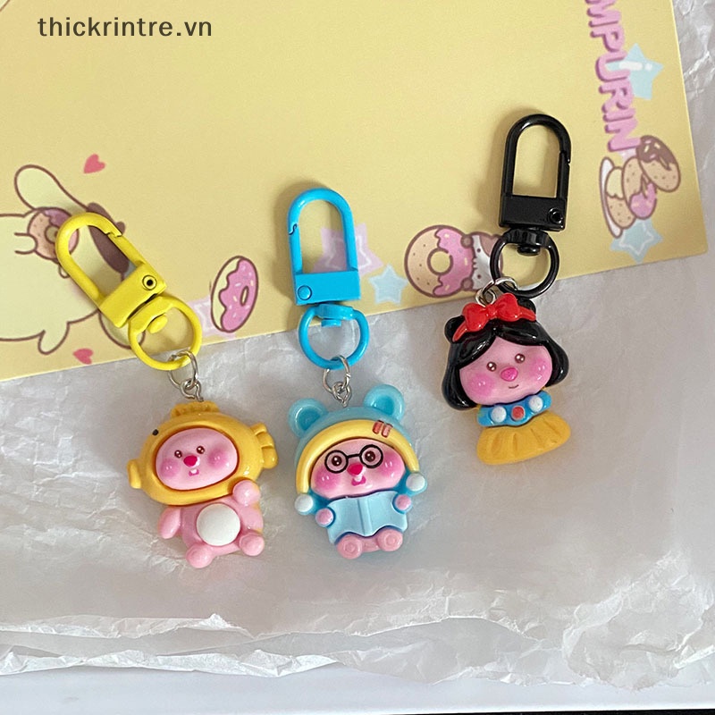 Móc Khóa Hình Búp Bê Bạch Tuyết Dễ Thương