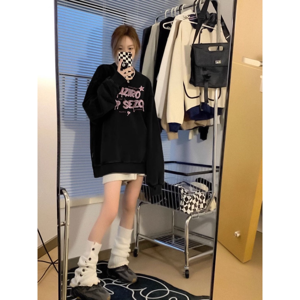 Áo Sweater chất Nỉ Bông NuZURO Form Rộng Nam Nữ Unisex Dáng Oversize