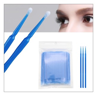 Tăm tháo mi vệ sinh mi tăm bịch 100 cây đầu nhỏ dụng cụ nối mi-SU888