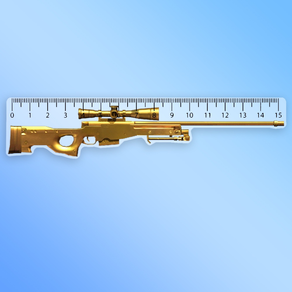 Mô hình Thước Kẻ Học Sinh 15cm In Free Fire Cs Go Counter Strike Cf Game Hành Động tặng ô tô