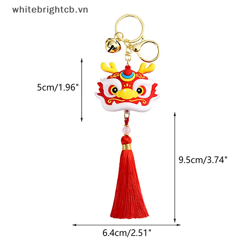 / / Cny Trang Trí / / Móc Khóa Xe Hơi Mặt Hình Đầu Sư Tử Múa Rồng Năm Mới Phong Cách Trung Hoa Sáng Tạo Làm Quà Tặng Nhỏ