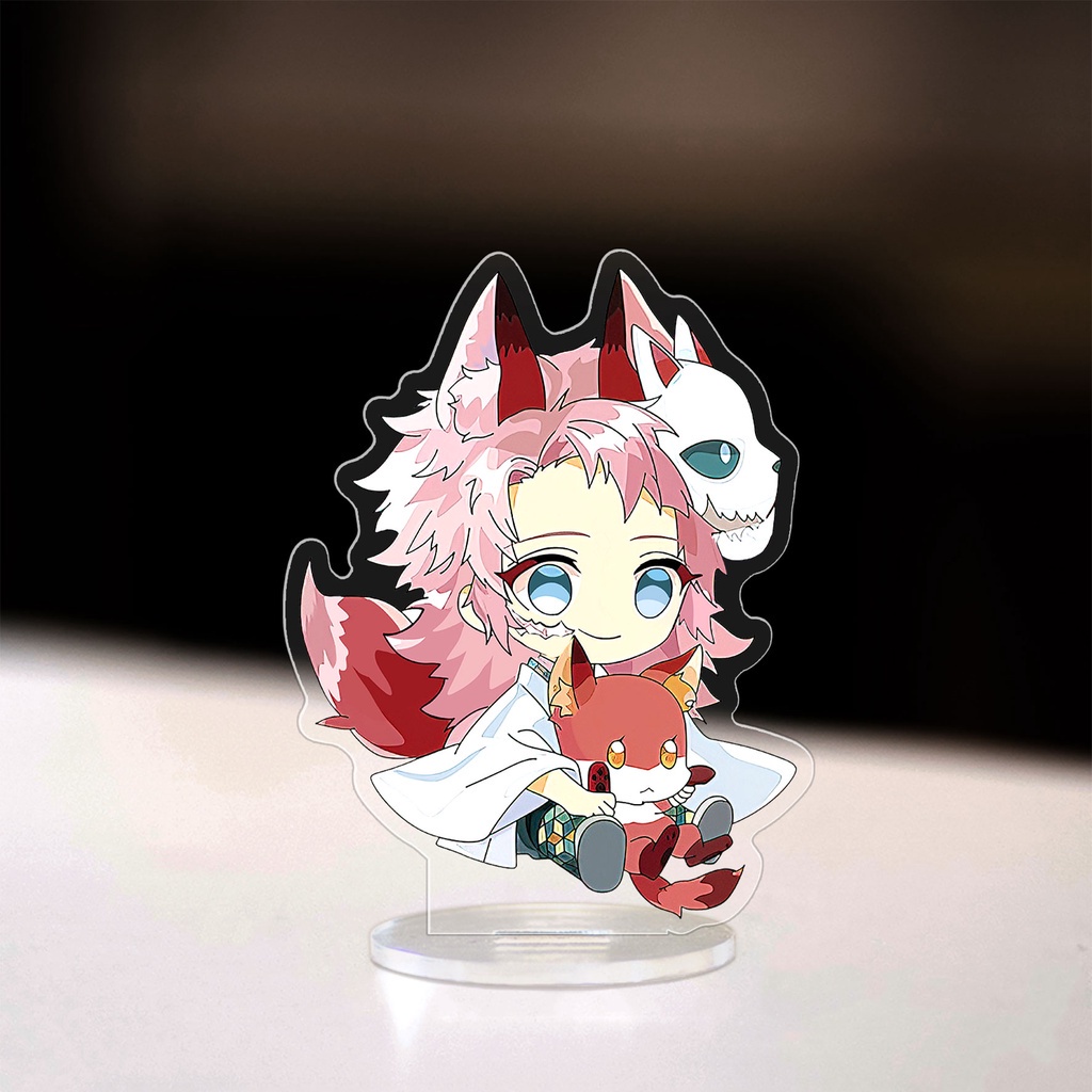 Mô hình Standee anime Kimetsu no Yaiba chibi Tanjiro Zenitsu Nezuko Inosuke Demon Slayer Manga Nhật Bản cao 8cm