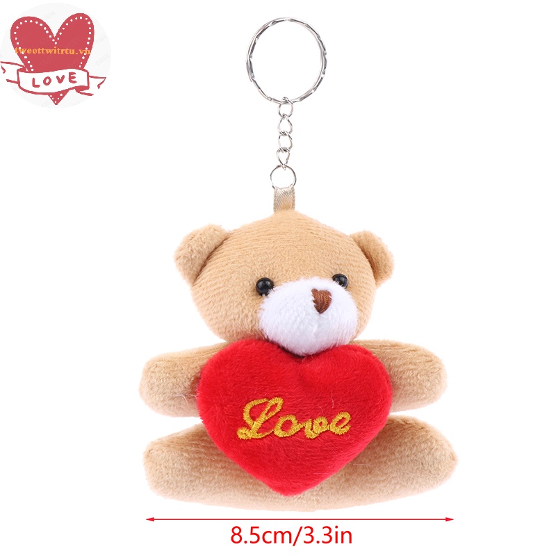 Tri Móc Khóa Hình Thú Nhồi Bông Đáng Yêu