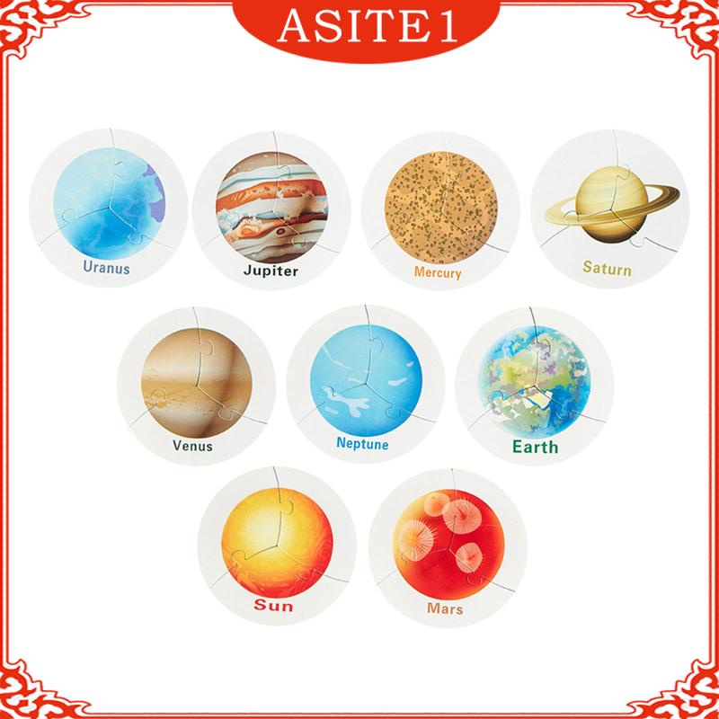 Đồ Chơi Xếp Hình Hệ Mặt Trời Chín Hành Tinh Giáo Dục Cho Trẻ Em