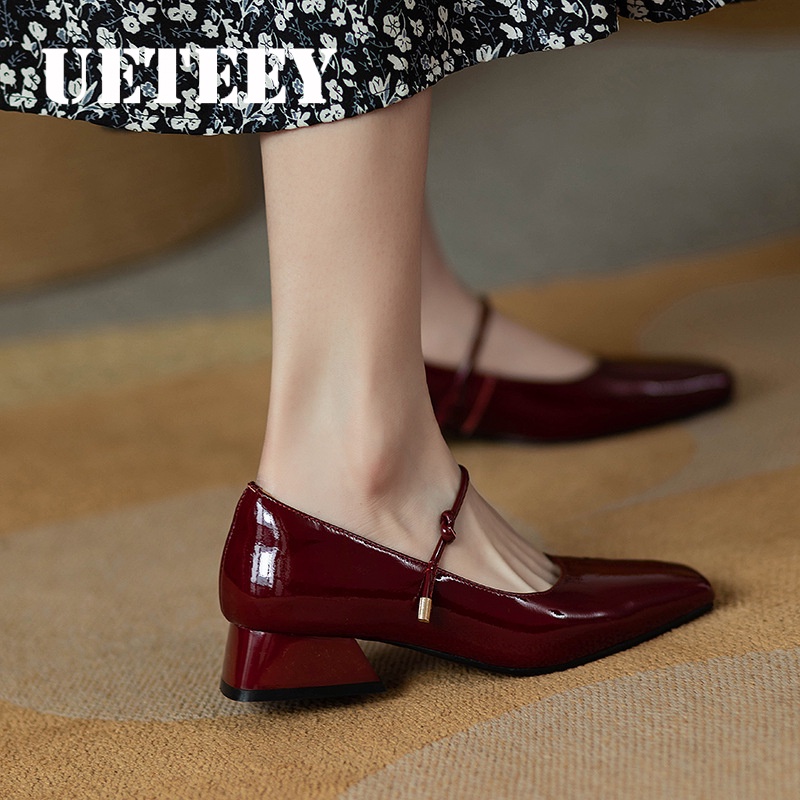 UETEEY giày búp bê Đẹp mắt Đế êm Mềm mại Thiết kế độc đáo FBL23903B7 42Z231020