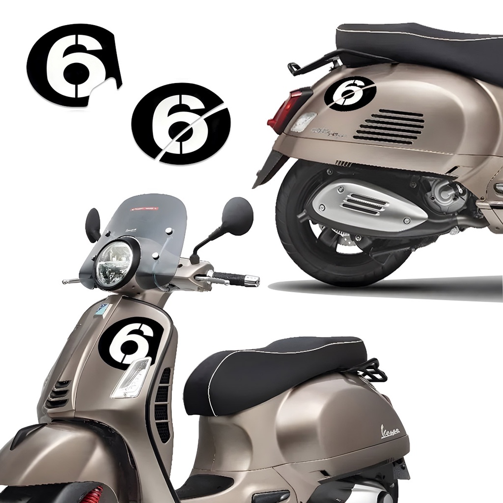 Decal Trang Trí Xe Máy Chống Nước 3M Xe Điện Xe Tay Ga Thân Xe Tăng Decal Phụ Kiện Cho Vespa Gts300 Lx125 Lx150 Lx Lxv Sprint Primavera