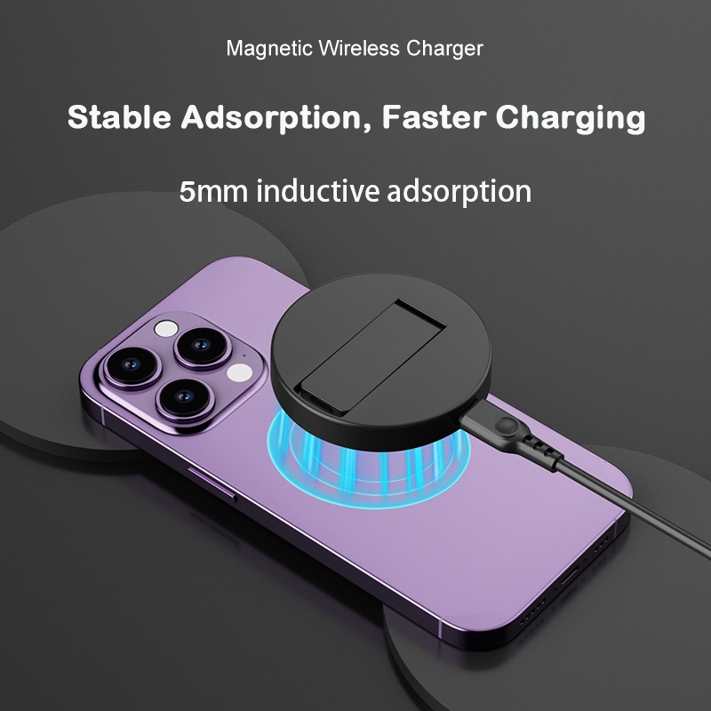 Đế Sạc Không Dây 15w Cho iphone 15 / 14 / 13 / 12 Đứng