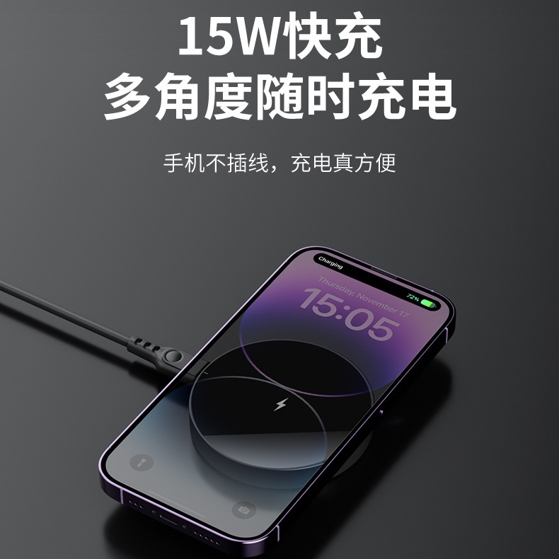 Đế Sạc Không Dây 15w Cho iphone 15 / 14 / 13 / 12 Đứng