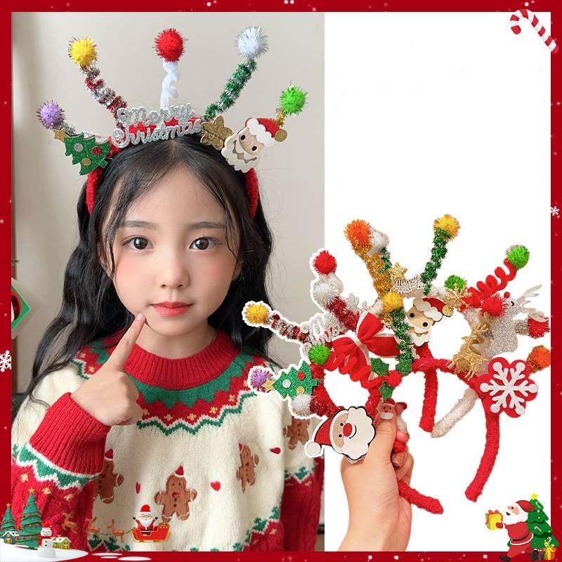 Băng Đô Cài Tóc Hình Bông Tuyết Phát Sáng Dành Cho Trẻ Em