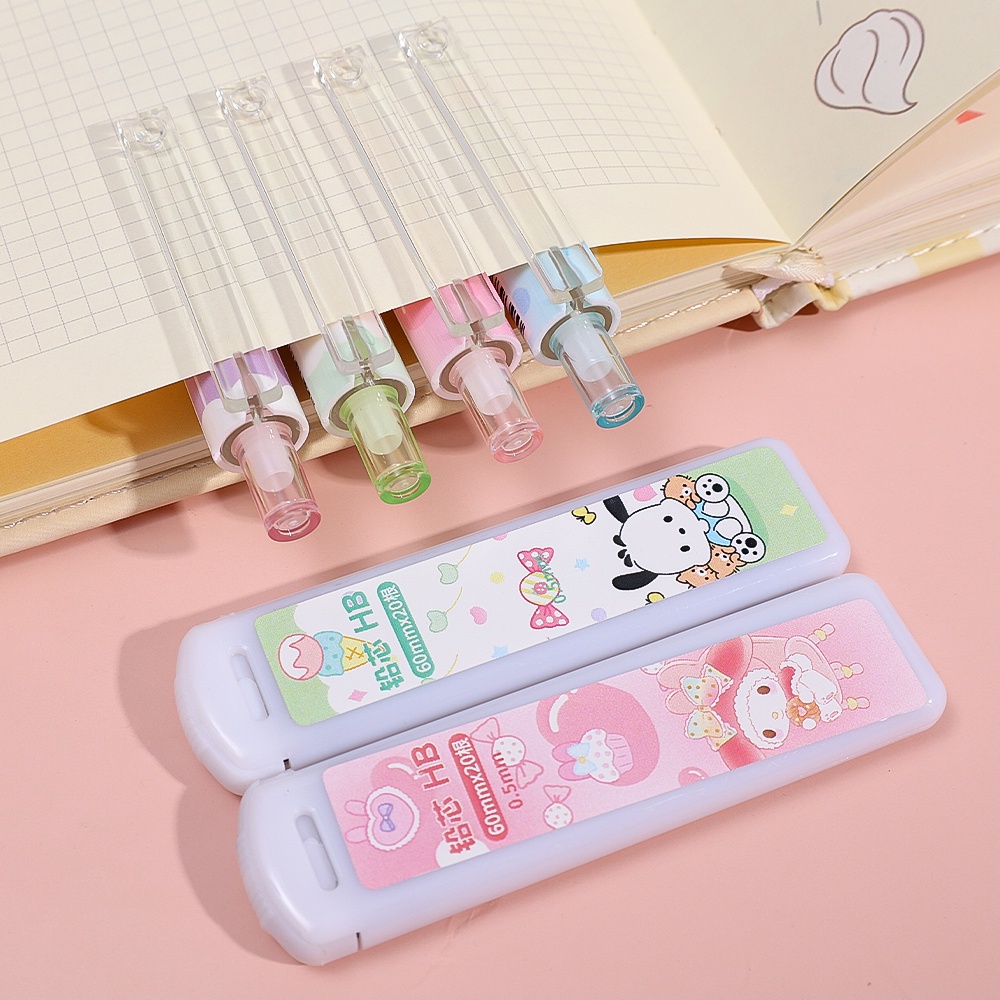 SANRIO Dễ Thương Bộ Bút Chì Ngòi 0.5mm Kèm Lõi Thay Thế Hình melody Đáng Yêu