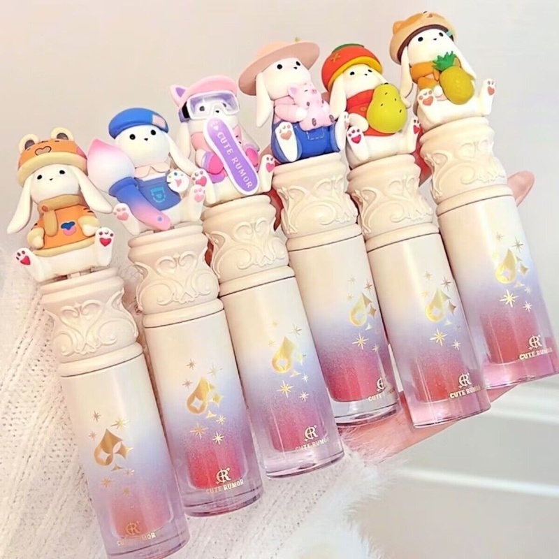 CUTE RUMOR Son môi tráng gương dưỡng ẩm mờ