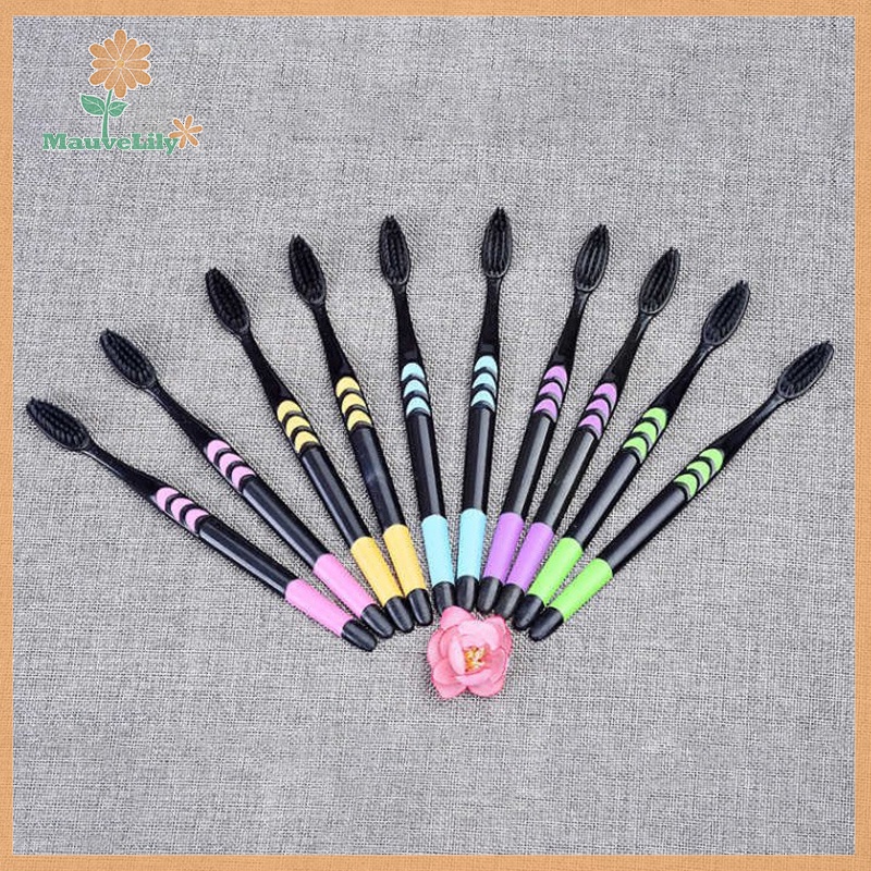 Set 10 Bàn Chải Đánh Răng Lông Mềm Cho Người Lớn