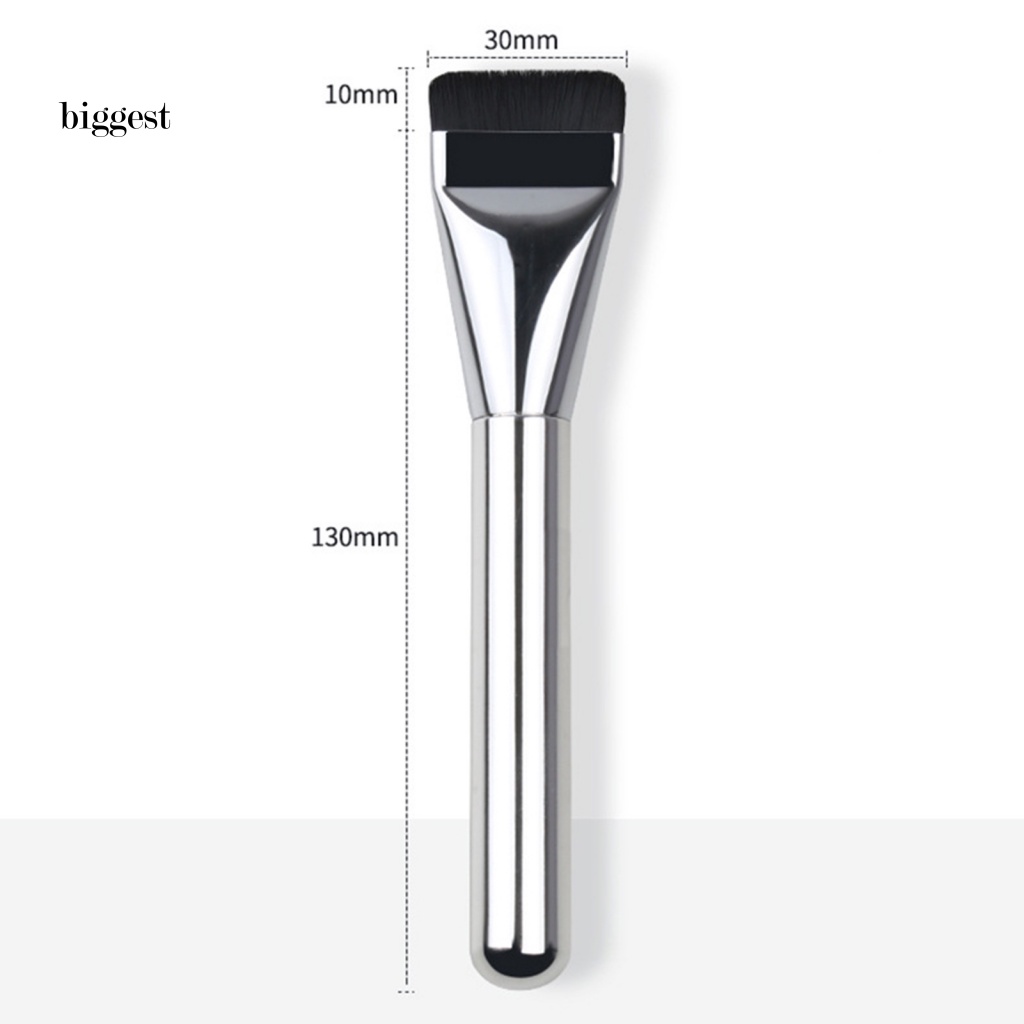 Bgt Cọ Trang Điểm Mạ Điện Tay Cầm Bằng silicone Với Vỏ Màu Bạc Cho Kem Nền Không Có Nắp Đậy