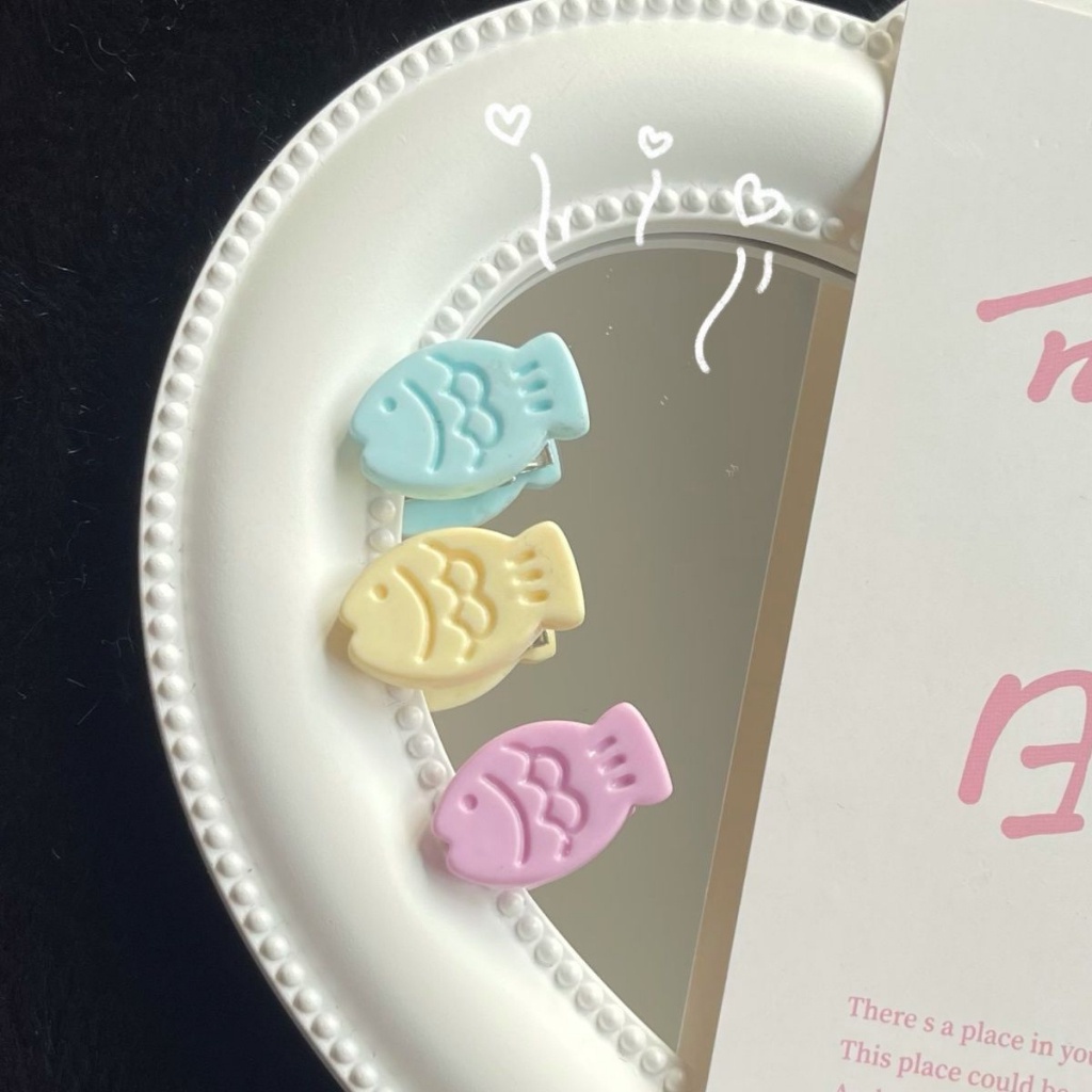 PVN61374 Kẹp Tóc Mỏ Vịt mini Hình Cá Hoạt Hình Dễ Thương Cho Nữ T2