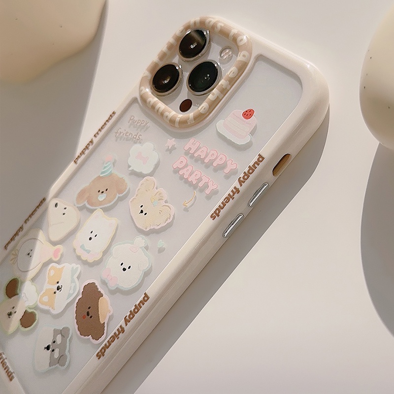 Hoạt Hình Ốp Điện Thoại acrylic Chống Sốc Hình Gấu avatar Cho iphone 15 pro max 14 13 12 11