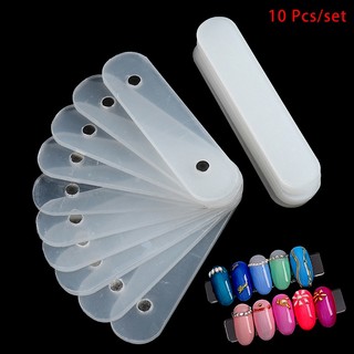 Set 10 thanh que acrylic trưng bày móng tay giả