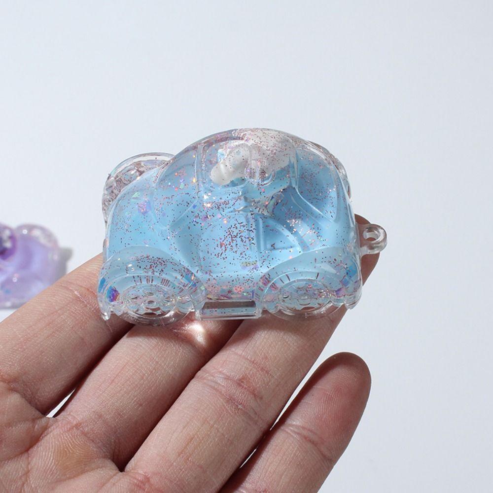 Shanhai kuromi Móc Khóa acrylic Cát Chảy Dầu Hợp Kim Cát Chảy Hình melody Vui Nhộn Có Thể Chảy Được