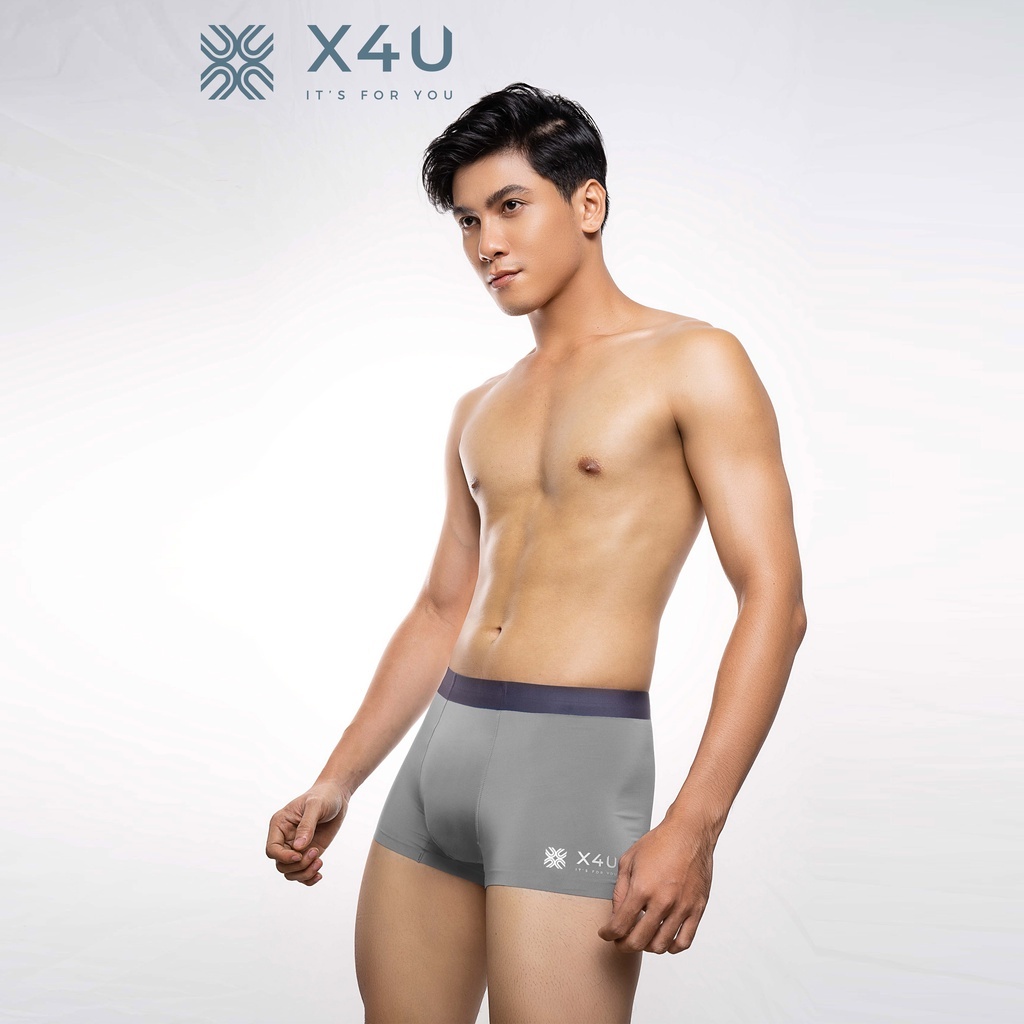 Quần lót nam Boxer x4u thun lụa mịn mát cao cấp NANGEVA ms661